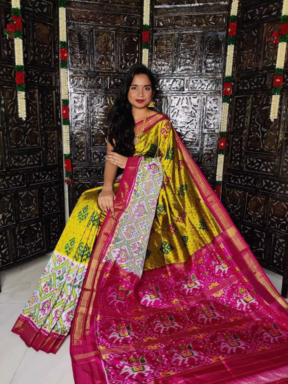 YNF PATOLA SILK RRI IKKAT WHOLESALE SAREE MANUFACTURER